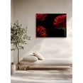 thumbnail image 5 of Red Rose Wall Art for Living Room,Canvas Picture Wall Decor for Bathroom Bedroom,Vintage Abstract Garden Flower Floral Black Painting Artwork for Office Kitchen Hallway Dining Room Home Decor 16"x20", 5 of 8
