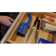 DMT Eversharp Three Stage Knife Sharpener / Coarse / Fine & X-Fine Sharpening / Ergonomic & Easy To Use Sharpener