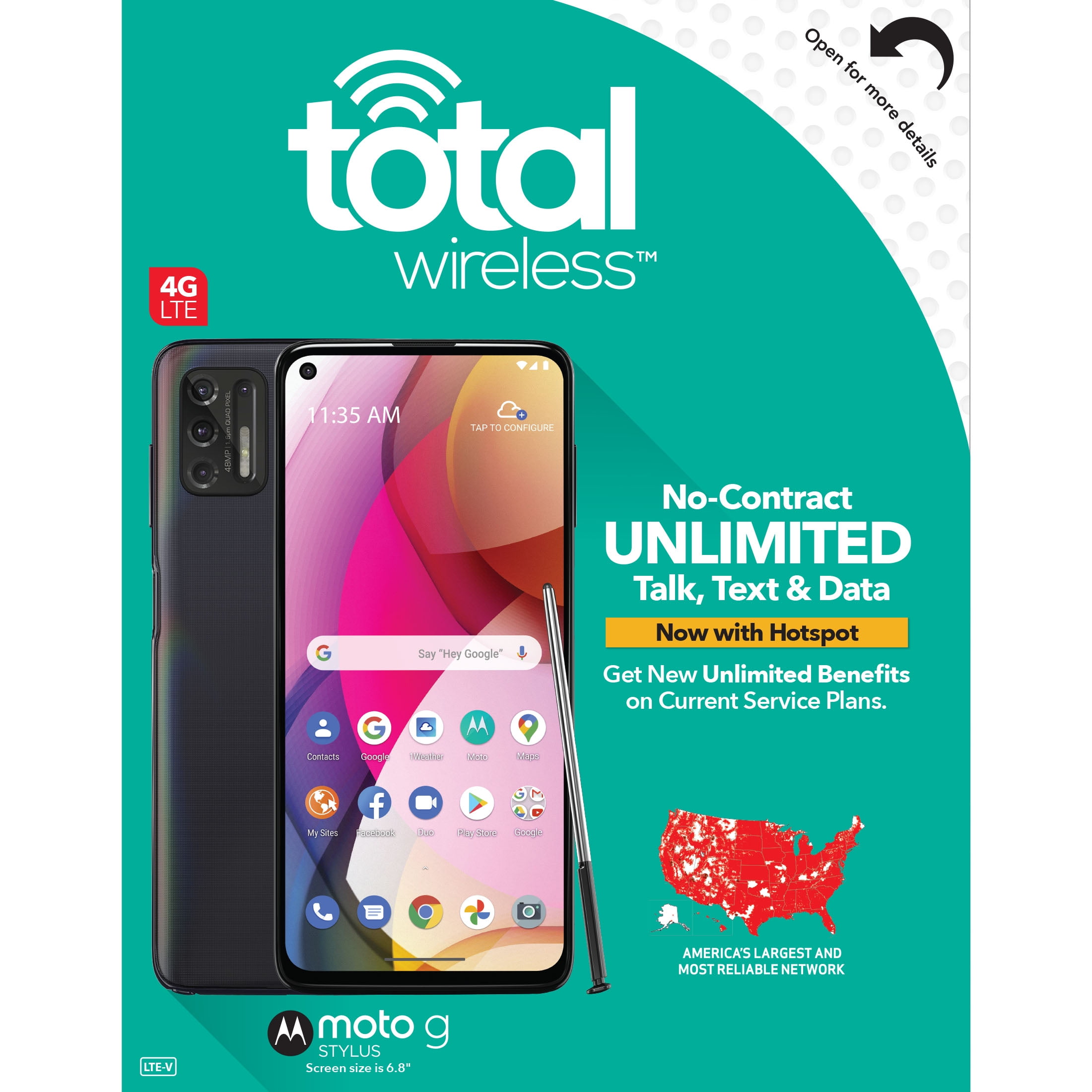 Total Wireless Moto G Stylus 4G 2020, 128GB, Black Jordan Ubuy