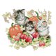 thumbnail image 1 of Kit de punto de cruz de tela preimpresa de 4 hilos de 14 quilates con gatitos de 4 estaciones para decoración del hogar Hugtrwg Para estrenar, 1 of 9