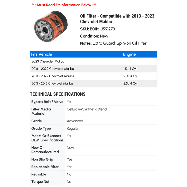 Chevy Malibu 2.5 Oil Capacity: Complete Guide for Owners
