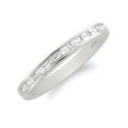 thumbnail image 3 of Platinum Baguette Diamond Bridal Wedding Band Ring (0.50 cttw, I-J, SI1-SI2), 3 of 3