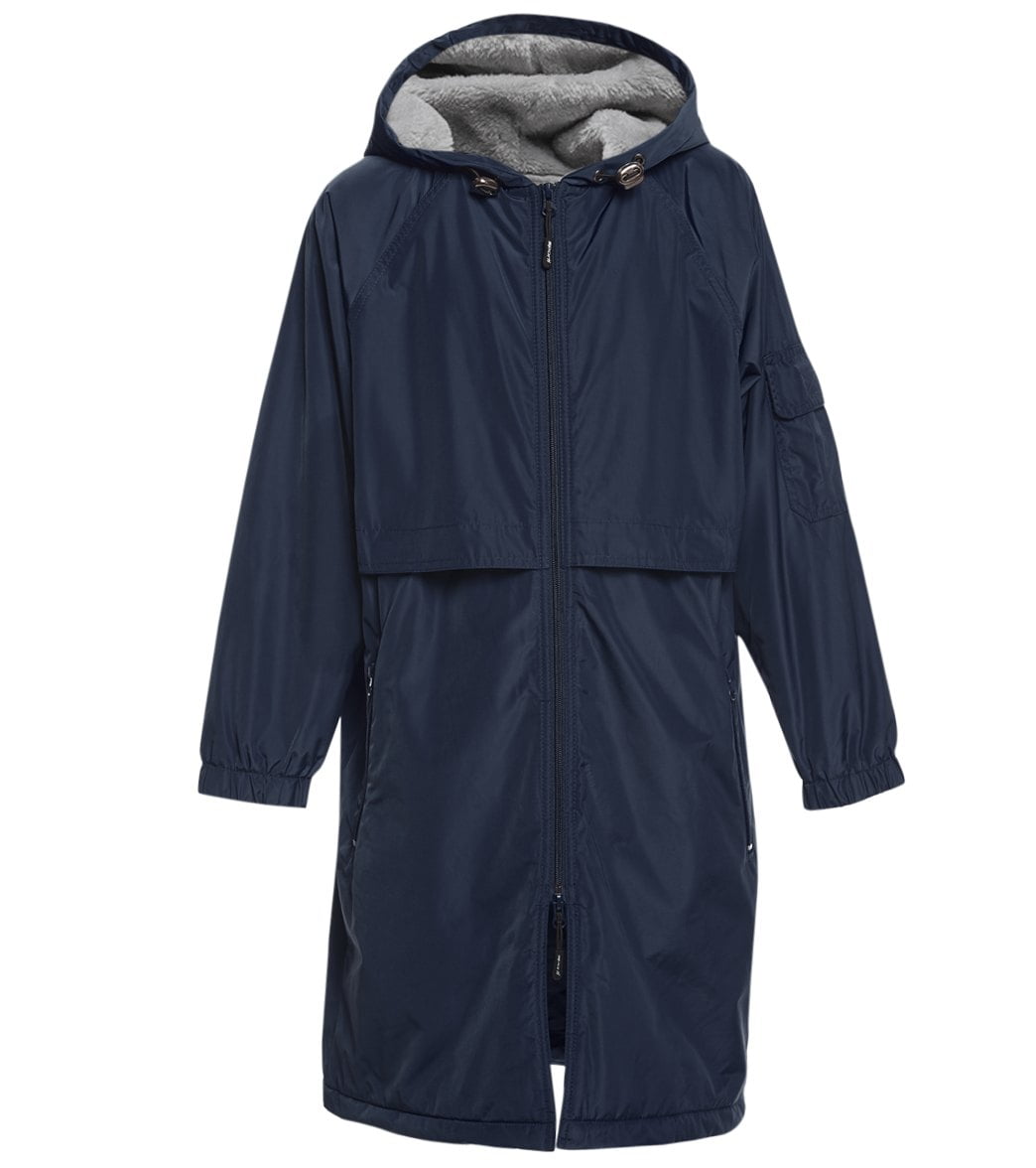 Sporti Comfort FleeceLined Swim Parka Youth (Large, Navy Shell