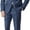 Blue Windowpane, variant on Adam Baker Designed, Men's C67965 Regular Fit 2-Piece Single Breasted Suit - Blue Check - 40S