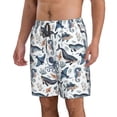 thumbnail image 2 of Kdxio Underwater Animals 1 Pattern Mens Casual Shorts - Drawstring Summer Beach Sports Shorts for Men, 2 of 5