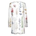 thumbnail image 4 of Women's Plus Size Cardigan Casual Long Sleeve Fashion Casual Printing Pocket Cardigan Tops Blouse Beach Up to 65% off, 4 of 5
