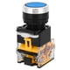 thumbnail image 1 of Interruptor pulsador Con autobloqueo sin luz Azul Bling Bling 5 piezas 22 mm 37 V-440 V, 1 of 7