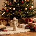thumbnail image 6 of PONPRNGY 1Pc Woven Christmas Angel Decor, Artificial Christmas Angel Decorations for Home Party Table Village Craft Indoor Outdoor Vintage Christmas Decor, 6 of 6
