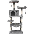 thumbnail image 1 of Torre para Gatos Bluelander 1.5 M Hamaca Rascador Múltiples Niveles Gris Claro, 1 of 5