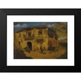 thumbnail image 2 of Juan Dios Del Valle 18x14 Black Modern Framed Museum Art Print Titled - Granada Street Scene with Donkey and Chickens (circa 1880s), 2 of 5