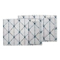 thumbnail image 3 of S4Sassy Blue Geometric Shibori Everyday Washable Placemats With Napkins Dining Table Decor, 3 of 3