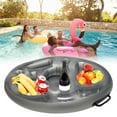 thumbnail image 3 of Bandeja enfriadora de bebidas, cubo portátil para fiesta de verano, soporte para bebidas flotante inflable, soporte para vasos para fiesta de verano, funcionamiento suave, 3 of 7