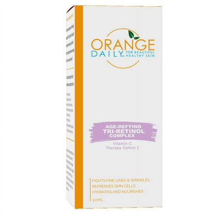 OrangeDaily Vitamin C Anti Aging Tri-Retinol Complex with Vitamin A - Retinol  Retinol Acetate  and Retinyl Palmitate  1 Ounce