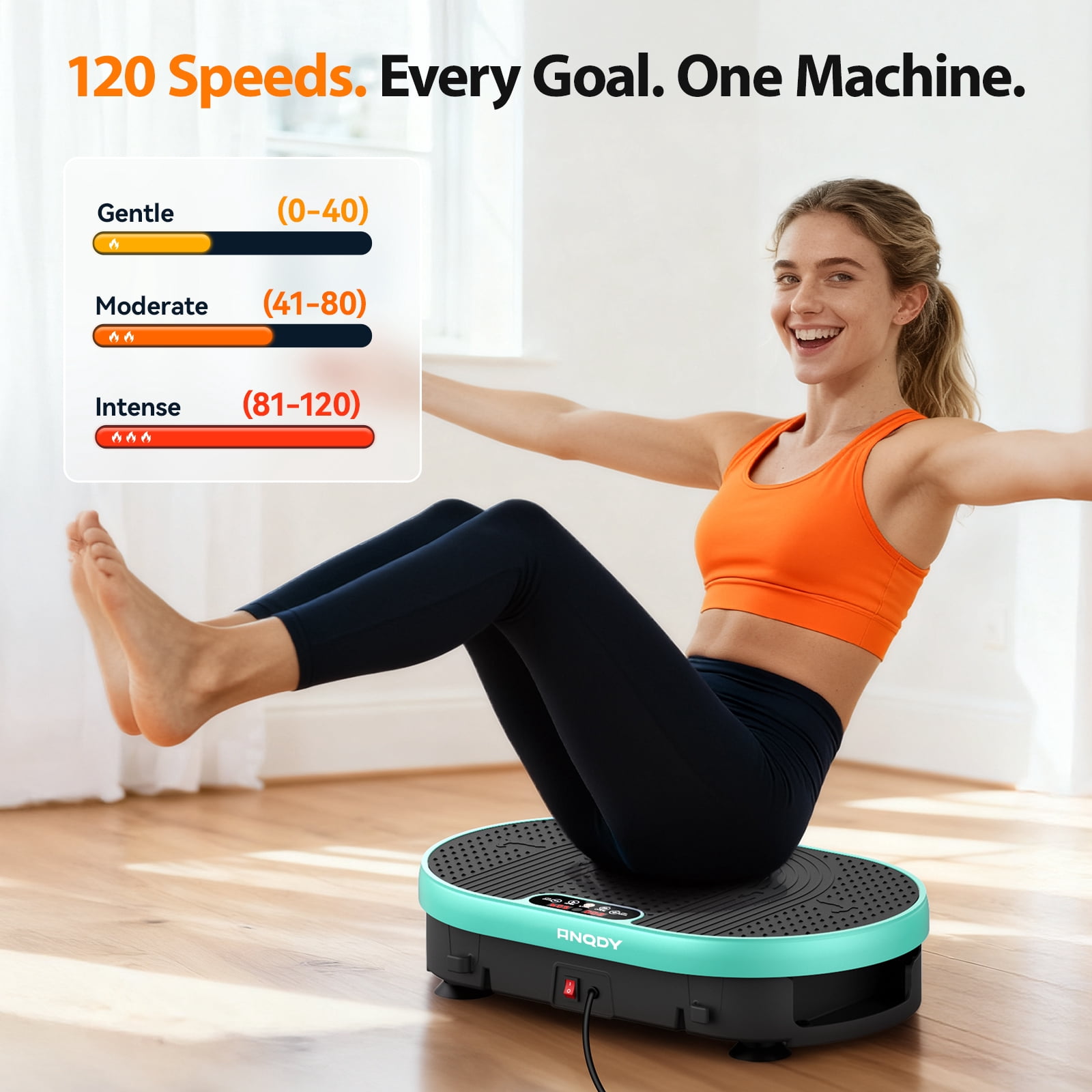 Anqdy Vibrate Plate Exercise Machine Clearance Whole Body Shake Plate Weight Loss Equipment