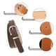 thumbnail image 3 of Cinturones de cuero YONGSHENG Paquete de 4 para niñas con hebillas de doble junta tórica, 3 of 5