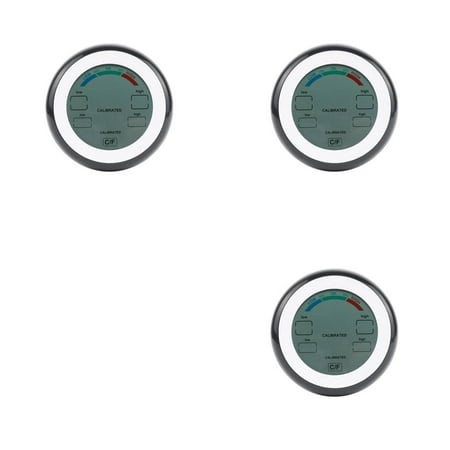

3pcs Digital Hygrometer °C/°F Temperature Humidity Meter Max Min Value Trend Display