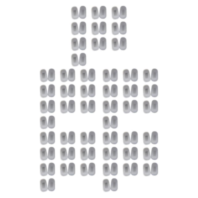 QualitChoice 10a Ensemble de 2 Coussinets de Nez en Silicone de Qualité Médicale pour Lunettes de Soleil Réutilisables à Pression Réduite Blanc G 5Ensemble
