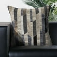 thumbnail image 2 of Ox Bay Whitley Gray/Charcoal Geometric Faux Hide Adult Decorative Throw Pillow, 2 of 7