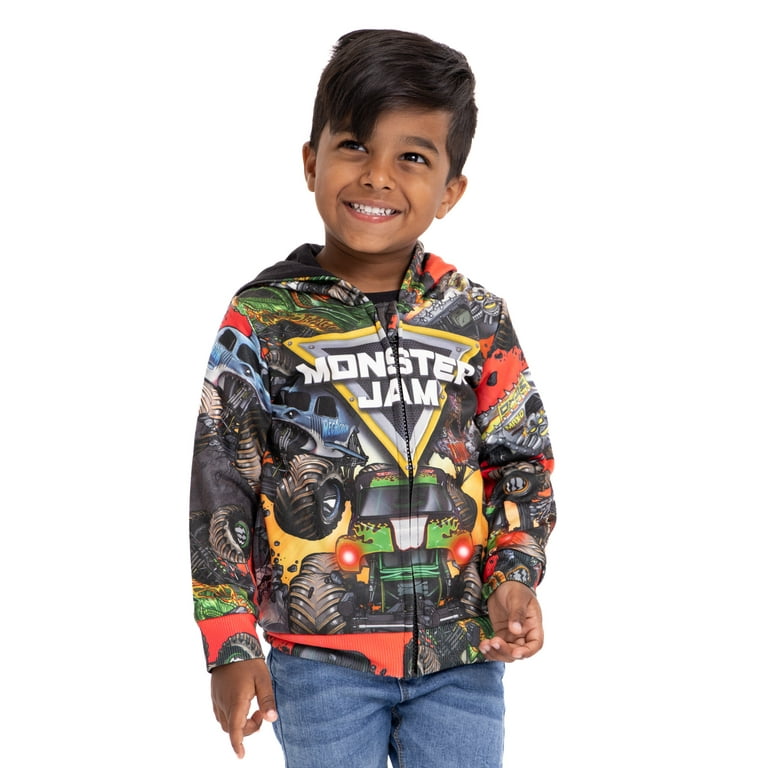 Monster Jam Toddler Boy Sublimated Zip Up Hoodie and T Shirt Set Sizes 2T 5T Walmart