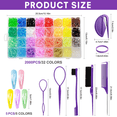 thumbnail image 7 of Livhil Elastic Hair Ties, 32 Colors Hair Accessories for Girls, Rubber Bands for Hair, Small Hair Ties, 2016pcs Toddler Hair Ties, 7 of 7