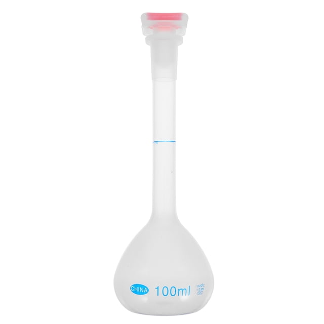 Shisuyan Volumetric Flask Laboratory Supply Transparent Science Flask Test Volumetric Flask Water Sample Bottle Measuring Volumetric Flask (100ml)