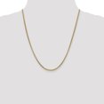thumbnail image 2 of Collier Pendentif Chaîne Ronde en Or Jaune 14k 22 Pouces 2.45mm Charme, 2 of 9