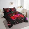 thumbnail image 3 of Castle Fairy Teens Red Gamepads Bedding Comforter Set,Abstract Graffiti Queen Bedding Sets, 3 of 8