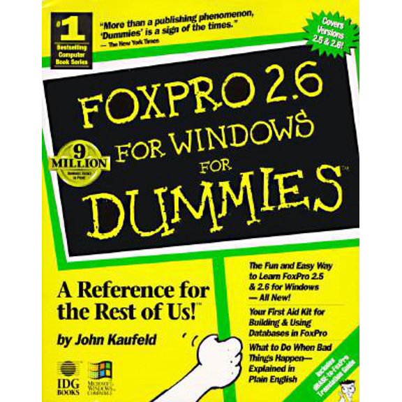 Pre-Owned Foxpro 2.6 for Windows for Dummies (Paperback) 1568841876 9781568841878