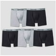 thumbnail image 2 of Fruit of the Loom Select Men's Comfort Boxer Briefs Grey & Black, 5-Pack, S, 2 of 3
