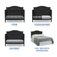 Delta Children Madrid 5in1 Convertible Baby Crib, Black