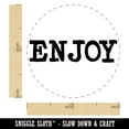 thumbnail image 2 of Enjoy Fun Text Self-Inking Rubber Stamp Ink Stamper - Purple Ink - Medium 1 Inch, 2 of 7