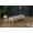 Grey, variant on Rustic Wood Bench with Microfiber Upholstered Seat and Nailhead Trim for Dining Room Entryway
