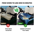 thumbnail image 4 of Golf Cart Seat Covers for 2 Seater, Blue Yellow Abstract Soft Microfiber Cart Seat Towel Blanket, Modern Oil Painting Art Absorbent Breathable Non Slip Bench Seats Protector for Golf Course 51"x31", 4 of 9