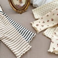 thumbnail image 6 of LIJCC Toddler Infant Baby Girls Polka Dot Print Cotton Shirts Kids Cute Ruffle Sleeve Long Sleeve Turtleneck Casual Sweatshirt Fall Winter Birthday Outfits, 6 of 8