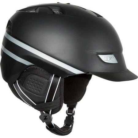 Sol Helmet Mount - Lazer Dissent Winter Helmet with rear LED light and Multi-Mount: Black SM