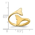 thumbnail image 3 of Auriga Fine Jewelry 14K Yellow Gold Double Whale Tails Ring for Women Size 7, 3 of 6