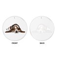 thumbnail image 2 of WIRESTER Large 3 inch Acrylic Ready to Hang Ornament, Hanging Ornaments for Christmas Tree Holidays Party Home Office Xmas Tree Decoration Gift - Basset Hound Dog Lying Down Looking Up, 2 of 6
