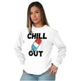 thumbnail image 4 of Retro Chill Out Food Pun Popsicle Long Sleeve TShirt Men Women Brisco Brands X, 4 of 6