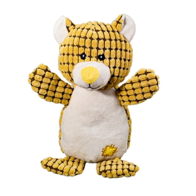 HICESS Jouet pour Animaux en Forme d'Ours, Peluche Résistante aux Morsures, Jouet à Mâcher pour Chien et Chat avec Dispositif Sonore Intégré, Jouet Interactif Doux Anti-Stress