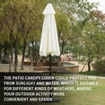 thumbnail image 4 of Toit de Parasol de Jardin Imperméable, Toit de Remplacement pour Patio en Polyester, Housse Extérieure Imperméable, Auvent Pare-Soleil, Beige, 4 of 8