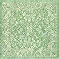 thumbnail image 6 of JONATHAN Y SANTA MONICA 5' Square Area Rug, Tela Bohemian Textured Weave Floral - Cream/Green, SMB100F-5SQ, 6 of 8