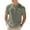 v#3Army Green5, variant on Rggeeun Men T-Shirts Solid Color Short Sleeve V Neck With Front Buttons & Pocket Trim Pleated Loose Fit For Summer Daily Wear Trendy Tee,Navy,M