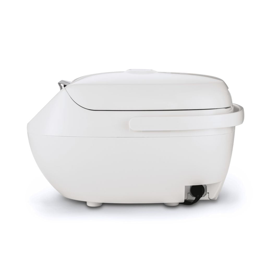 Tiger JBV-A 10 Cup Micom Rice Cooker with Food Steamer and Slow Cooker, White