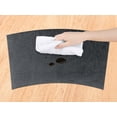 thumbnail image 3 of REGALWOVEN 6 Pack Place Mats Faux Leather Placemats for Kitchen Dining Table Decor Black Gold 20*12in, 3 of 7