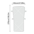 thumbnail image 3 of Windproof Half Tarp Car Cover for Snow, Cold Weather Sunroof Cover for Overnight Parking, Vehicle Protection for Travel, Garage, School, and Outdoor Holiday Use, 3 of 7