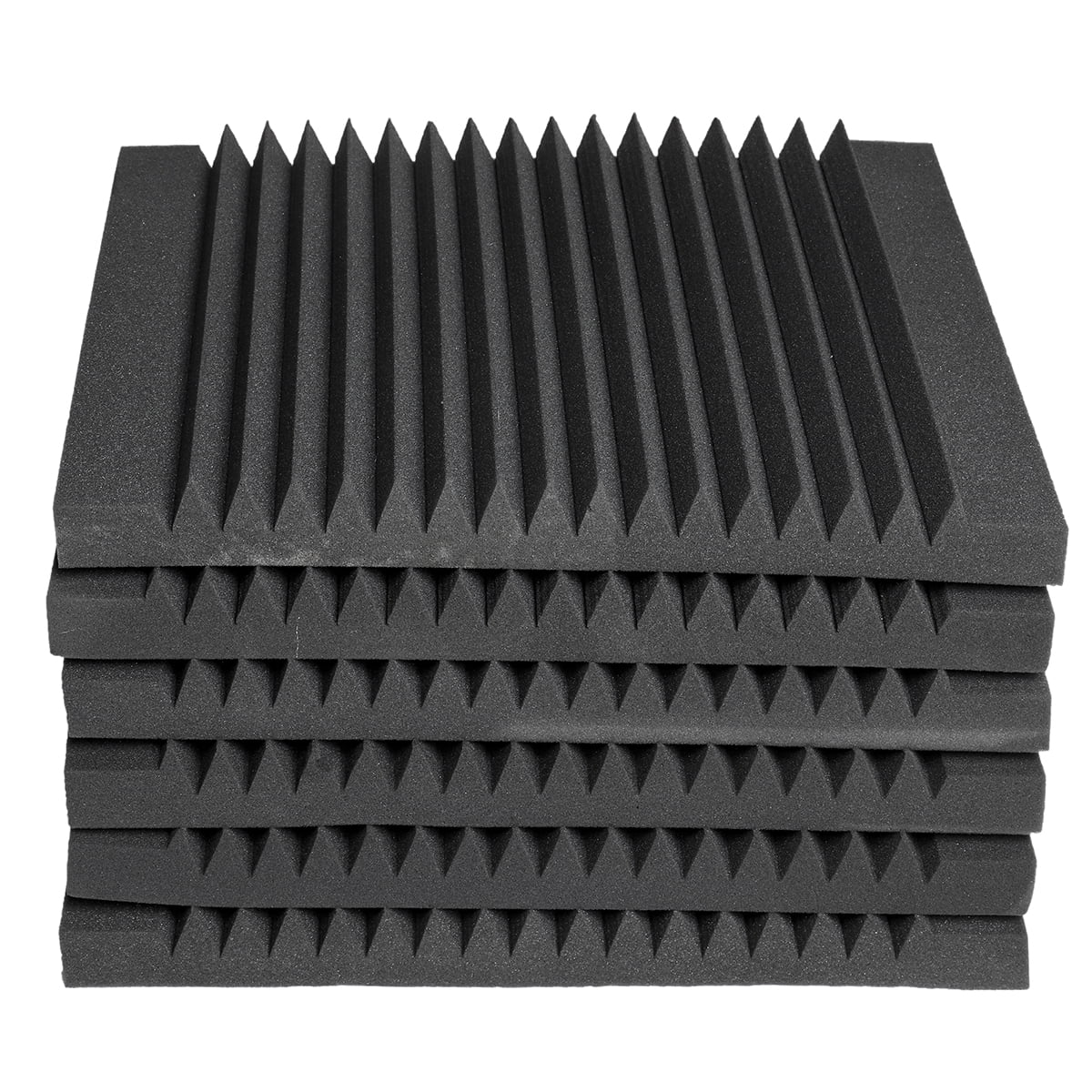 6Pcs 20x20x2inch Studio Acoustic Foam Wall Panels Tile Sound Proofing Absorption Walmart Canada