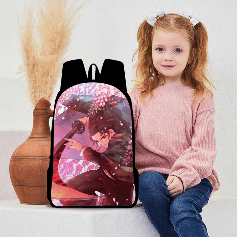 Demon Slayer Schoolbag Casual High School Backpacks for Middle School with Lunch Bag and Pencil Bag 22PCS Walmart