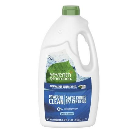 Seventh Generation Free & Clear Fragrance Free Dishwasher Detergent Gel ...