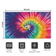 thumbnail image 5 of Colorful Tie Dye Pattern Door Rugs,Washable Non Slip Door Mats Indoor,Decorative Door Mats,Entry Mat Indoor for Entrance,Bedroom,Kitchen,Bathroom,17"x30", 5 of 6