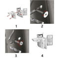 thumbnail image 6 of SIEYIO Security Camera Corner Bracket Stainless Steel Wall Corner Mount Holder for CCTV Cameras and Solar Panel, 6 of 12
